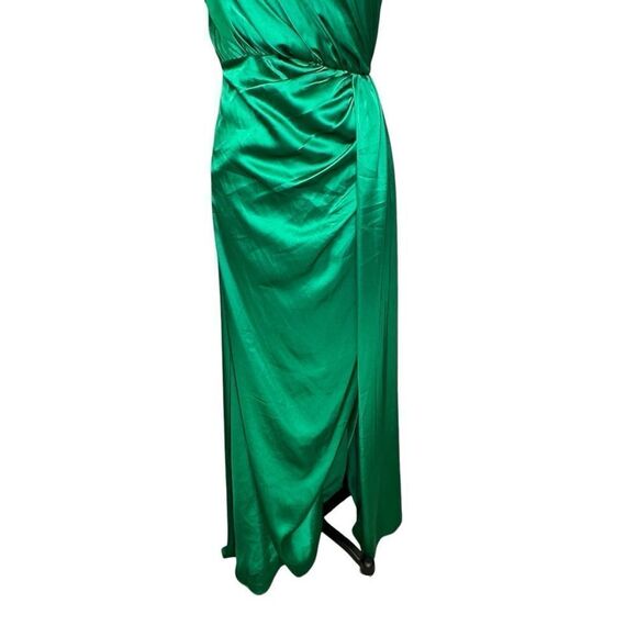Mac Duggal Emerald Draped Maxi Dress - Picture 7 of 13